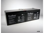 2 FirstPower 12v 12ah F2 Interstate Batteries BSL1105 Replaceme