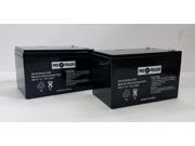 2 ProPower 12v 12ah F2 SLA Battery for Cart Tek GR 1000