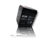 Pro Power 12V 4AH Replacement for Amstron 12V 5AH SLA Battery w F1 Te
