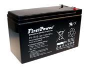 FirstPower 12v 7ah Battery Replaces GC1270 NON OEM