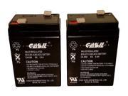2 6v 5ah Casil for Battery Criticare Systems 506 PULSE OX