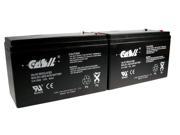 2 Casil 12v 8ah for AmpliVox SW915 H Sound System