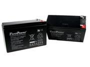 2 FirstPower 12v 7ah for Razor Lawn Mower Audio Alarm Motorola 350 GP