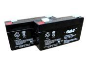 2 First Power FP613 6v 1.3ah Portalac GS PE126R Emergency Light Battery