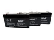 (3) Casil 6v 1.3ah BACKUP BATTERY Replacement for LEOCH 6V1.3AH 6V1. (3) Casil 6v 1.3ah BACKUP BATTERY Replacement for LEOCH 6V1.3AH 6V1.