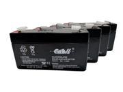 (4) Casil 6v 1.3ah NEWARK FNC612 Battery (4) Casil 6v 1.3ah NEWARK FNC612 Battery
