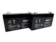 (2) Casil 6v 1.3ah BIOLOGIC BIOFEEDBACK Battery (2) Casil 6v 1.3ah BIOLOGIC BIOFEEDBACK Battery
