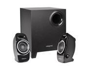 Creative A250 2.1 Channel Speaker System w Dual Slot Enclosure Image Focusing Plate Subwoofer Black B