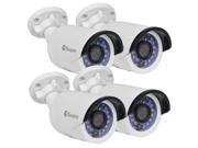 4 Pack Swann CONHD A3MPB4 US 3MP Indoor Outdoor Bullet IP Security Network Cameras w 30IR LEDs 115 Night Vision