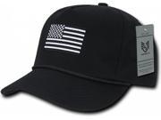 RapDom USA Flag 5 Panel Golf Mens Cap [Black Adjustable]