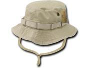 RapDom Vintage Washed Jungle Mens Boonie Hat [Khaki L]
