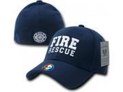 RapDom Fire Rescue FitAll Flex Mens Cap [Navy Blue L XL]