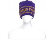 Omega Psi Phi Fraternity Reversible Mens Beanie [Purple]