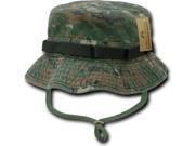 RapDom Vintage Washed Jungle Mens Boonie Hat [Woodland Digital XL]