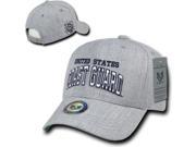 RapDom United States Coast Guard Military Mens Snap Back Cap [Heather Grey Adjustable]