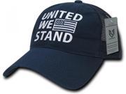 RapDom United We Stand Polo Mesh USA Flag Mens Mesh Back Cap [Navy Blue Adjustable]