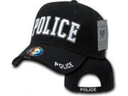 RapDom Police Deluxe Law Enf. Mens Cap [Black Adjustable]