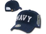 RapDom Navy Text Southern Cal Vintage Mens Cap [Navy Blue Adjustable]
