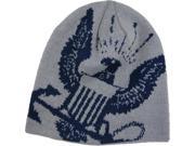 US Navy Eagle Logo Mens Knit Beanie Watch Cap [Light Grey]