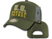 RapDom U.S. Border Patrol Back To The Basics Mens Cap [Olive Green Adjustable]