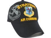 Strategic Air Command Shadow Mens Cap [Black Adjustable]