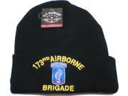 173rd Airborne Brigade Mens Cuff Beanie Skull Cap [Black]