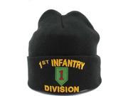 1st Infantry Division Mens Cuff Beanie Cap [Black]