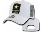 RapDom Army Strong Star Back To The Basics Mens Cap [White Adjustable]