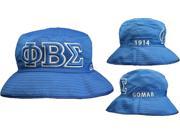 Phi Beta Sigma Embroidered Bucket Hat [Blue S M]