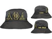 Alpha Phi Alpha Embroidered Bucket Hat [Black L XL]