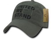 RapDom United We Stand USA Graphic Relaxed Mens Cap [Olive Drab Adjustable]