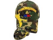 2nd Armored Division Hell On Wheels Shadow Mens Cap [Woodland Camouflage Adjustable]
