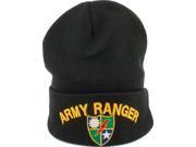 Army Ranger Cuff Beanie Cap [Black Adult]