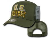 RapDom Border Patrol Back To The Basics Mesh Mens Cap [Olive Drab Adjustable]