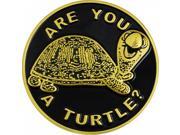 Shriner Are You A Turtle? Symbol Round Car Emblem [Gold - 2.75 Shriner Are You A Turtle? Symbol Round Car Emblem [Gold - 2.75