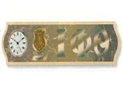 Iota Phi Theta Domed Letters Wood Plaque Wall Clock [Brown - 21.625 Iota Phi Theta Domed Letters Wood Plaque Wall Clock [Brown - 21.625
