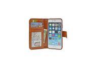 NAVOR® Protective Flip Wallet Case for iPhone 6 6S [4.7 Inch] Brown