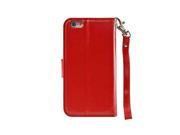 4.7 inch iPhone 6 Folio PU Leather Wallet Case Navor Red
