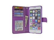 NAVOR® Protective Flip Wallet Case for iPhone 6 Plus 6S Plus [5.5 Inch] Purple