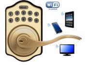 LockState RemoteLock LS 5i Latchbolt Lock WiFi Enabled Polished Brass