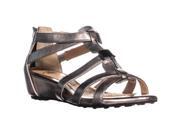 Sofft Bernia Ankle Wedge Sandals, Anthracite, 7.5 W US Sofft Bernia Ankle Wedge Sandals, Anthracite, 7.5 W US