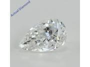Pear Cut Loose Diamond 0.7 Ct F Color SI1 Clarity IGL Certified