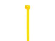5.6 in Yellow Colored Cable Ties 30 lb Tensile Strength 100 Pack