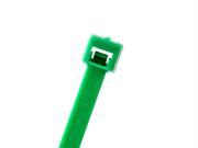 8 in Green Colored Cable Ties 50 lb Tensile Strength 100 Pack