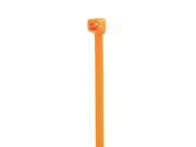 8 in Orange Colored Cable Ties 40 lb Tensile Strength 100 Pack