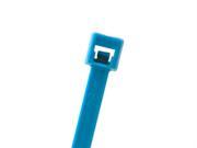 8.5 in Fluorescent Blue Cable Ties 40 lb Tensile Strength 100 Pack