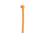 11.1 in Fluorescent Orange Cable Ties 50 lb Tensile Strength 100 Pack