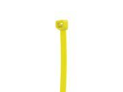 11.1 in Fluorescent Green Cable Ties 50 lb Tensile Strength 100 Pack