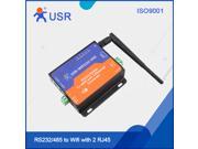 Serial RS232 RS485 to Wifi Server with 2 Channel RJ45 Support Modbus TCP to Modbus RTU