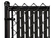 Chain Link Black Double Wall Tube™ Privacy Slat For 4ft High Fence Bottom Lock